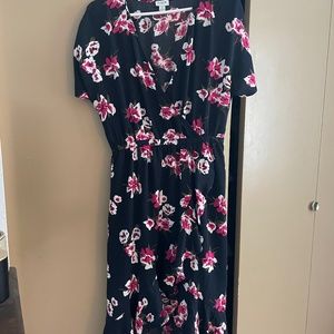 J Crew midi wrap dress